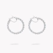 Carave Paris Classic Diamond Hoop Earrings