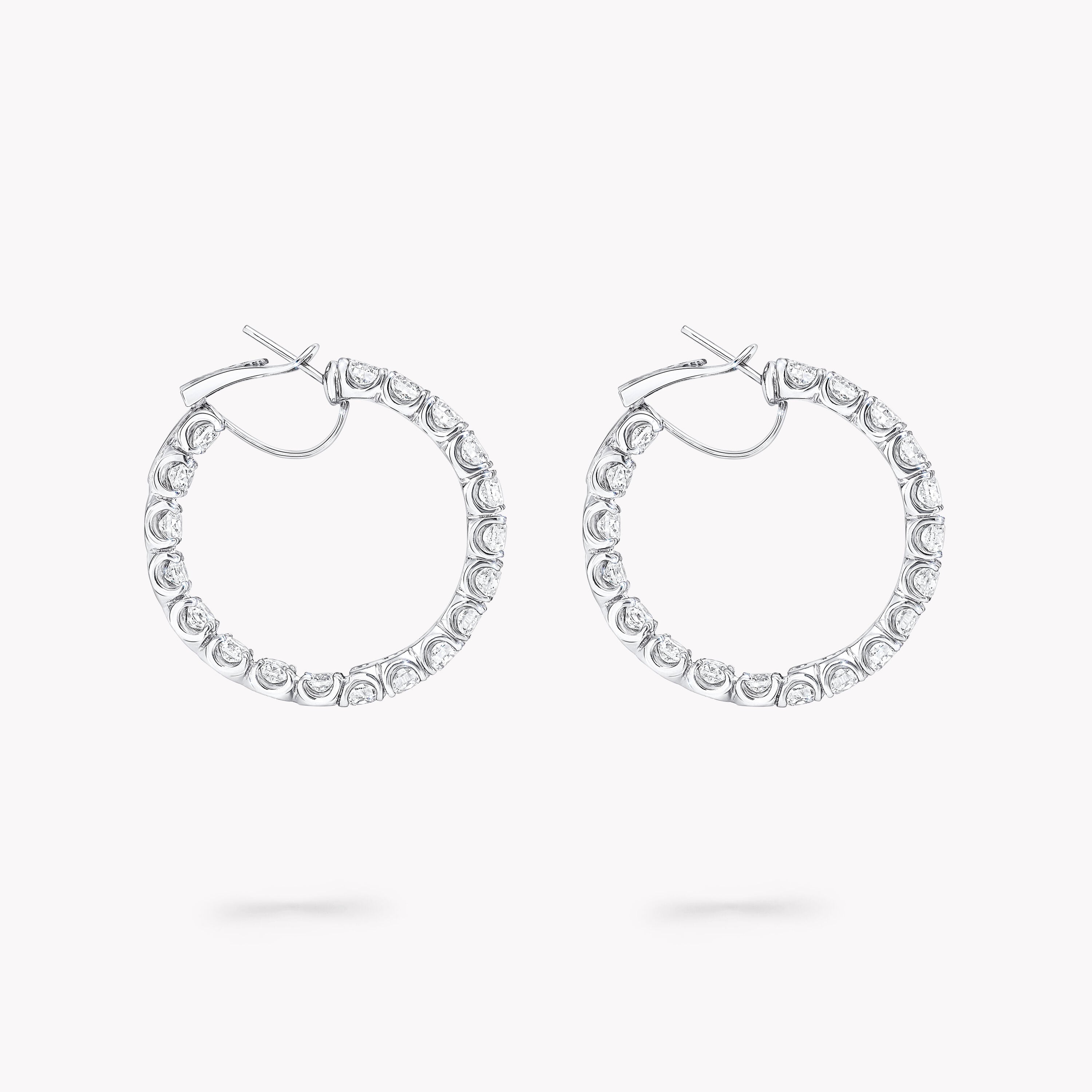 Carave Paris Classic Diamond Hoop Earrings