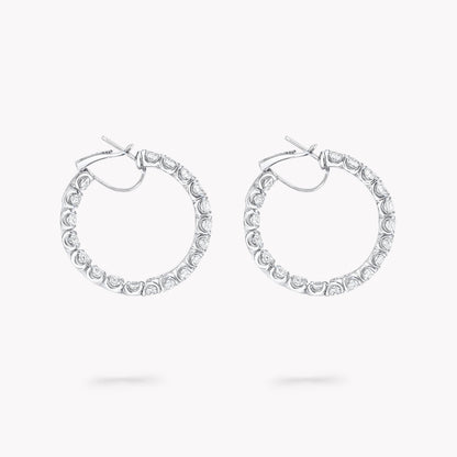 Carave Paris Classic Diamond Hoop Earrings