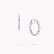 Carave Paris Classic Diamond Hoop Earrings