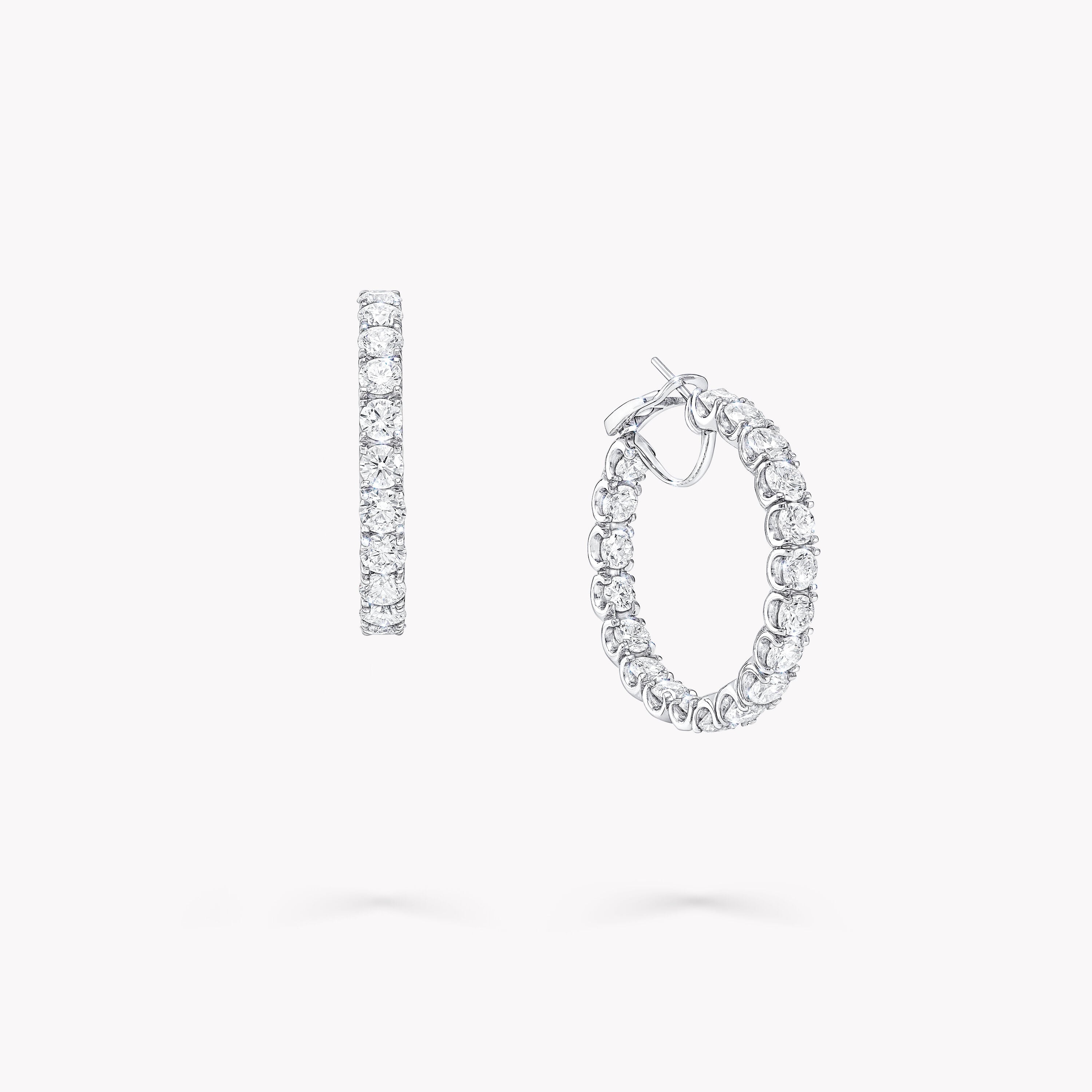 Carave Paris Classic Diamond Hoop Earrings