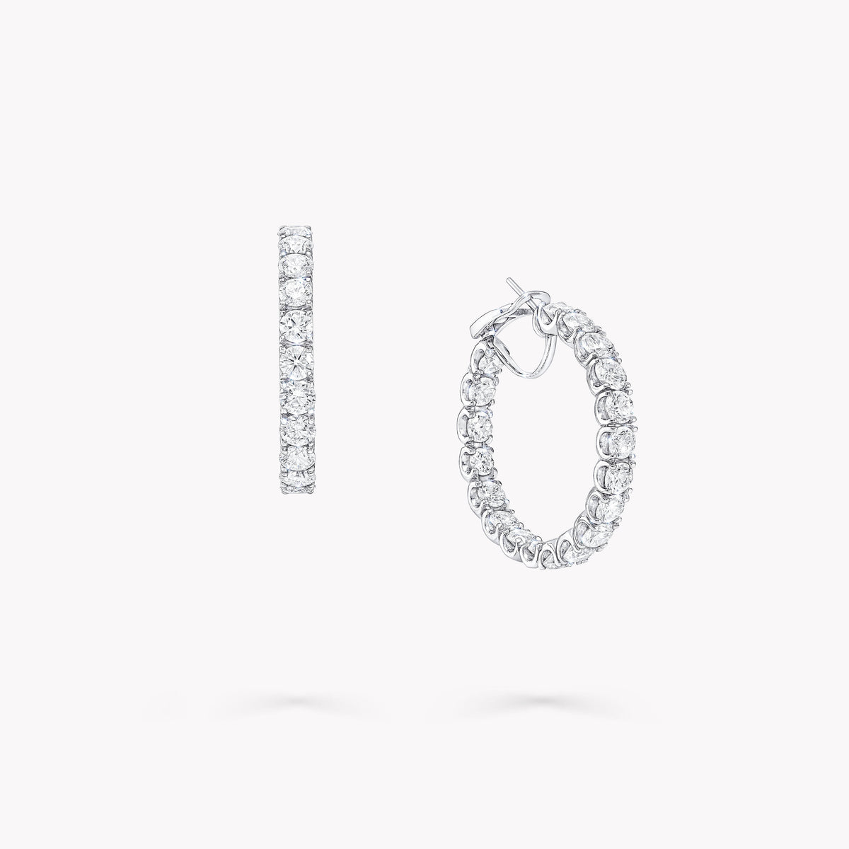 Carave Paris Classic Diamond Hoop Earrings