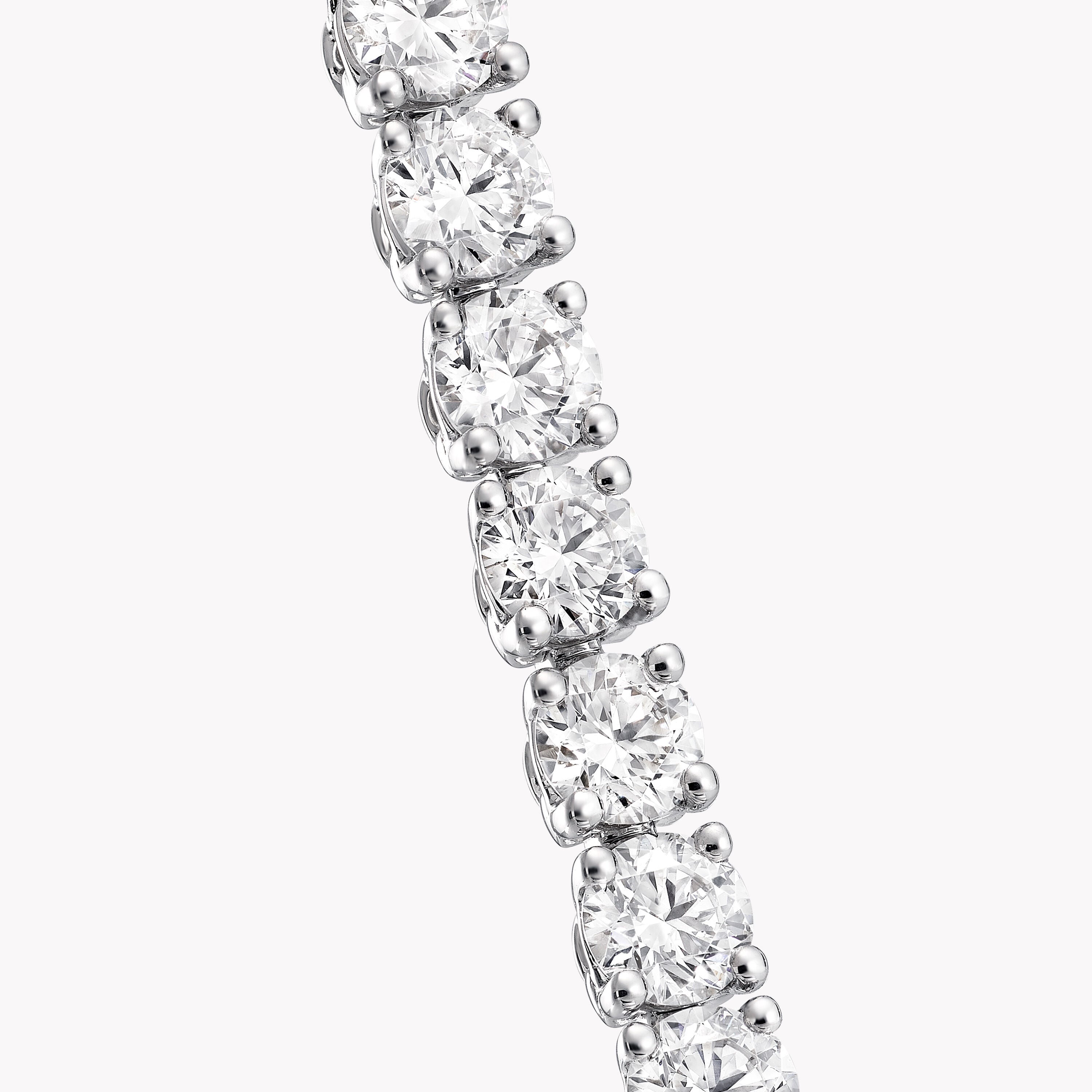 Carave Paris Classic Diamond Tennis Bracelet White Gold