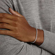 Carave Paris Classic Diamond Tennis Bracelet White Gold