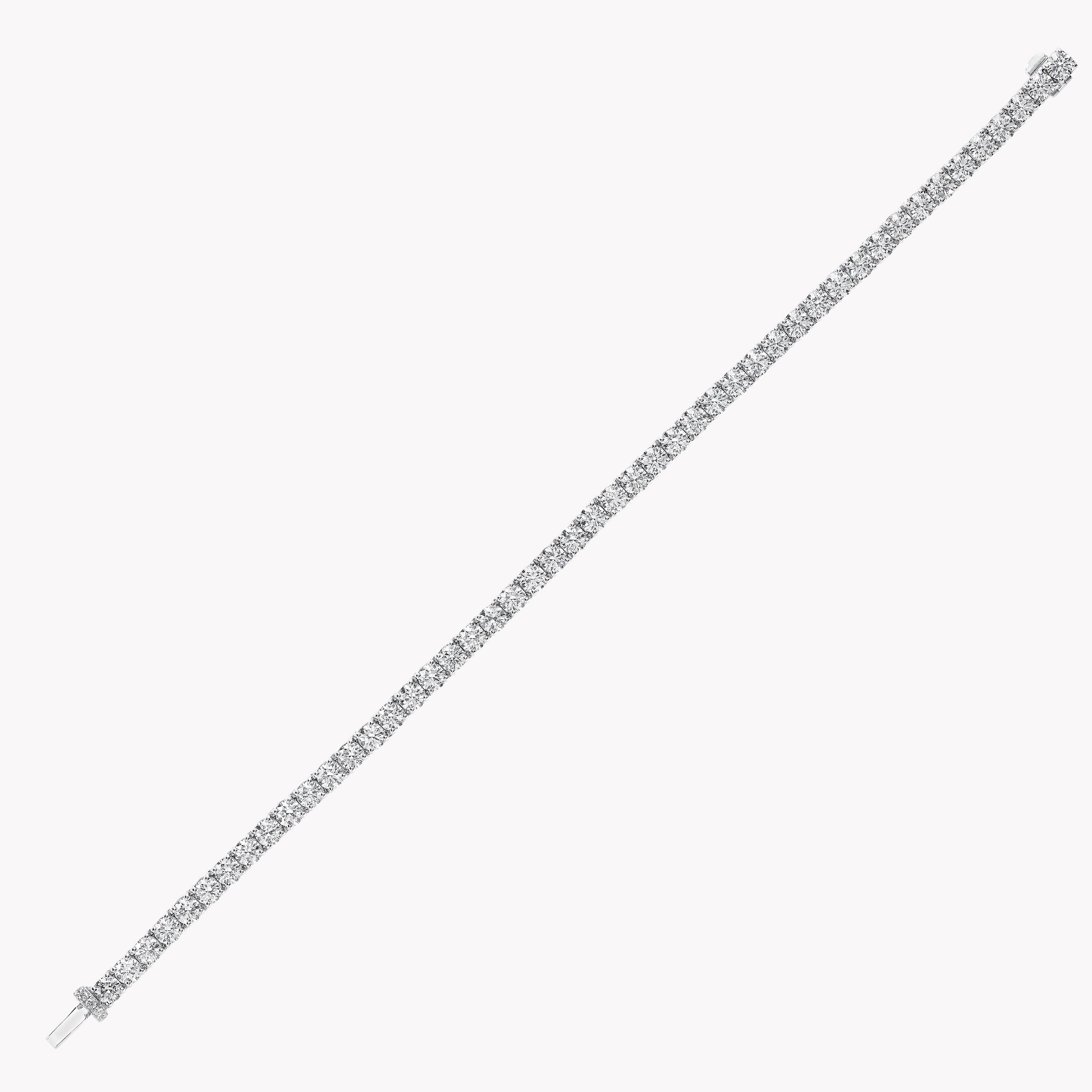 Carave Paris Classic Diamond Tennis Bracelet White Gold