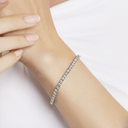 Carave Paris Classic Diamond Tennis Bracelet White Gold