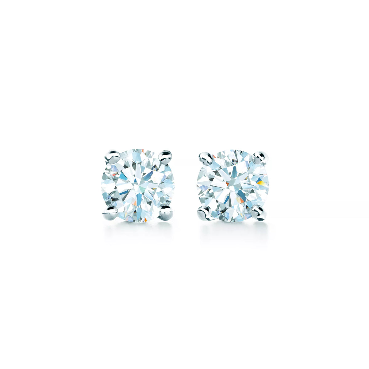 Carave Paris Classic Four Prong Round Solitaire Stud Earrings