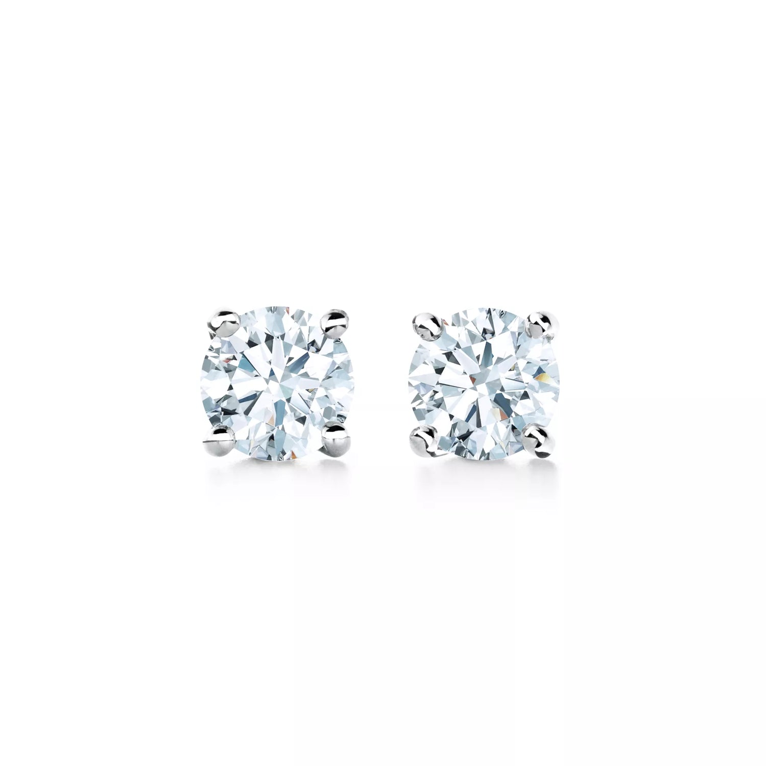 Carave Paris Classic Four Prong Round Solitaire Stud Earrings