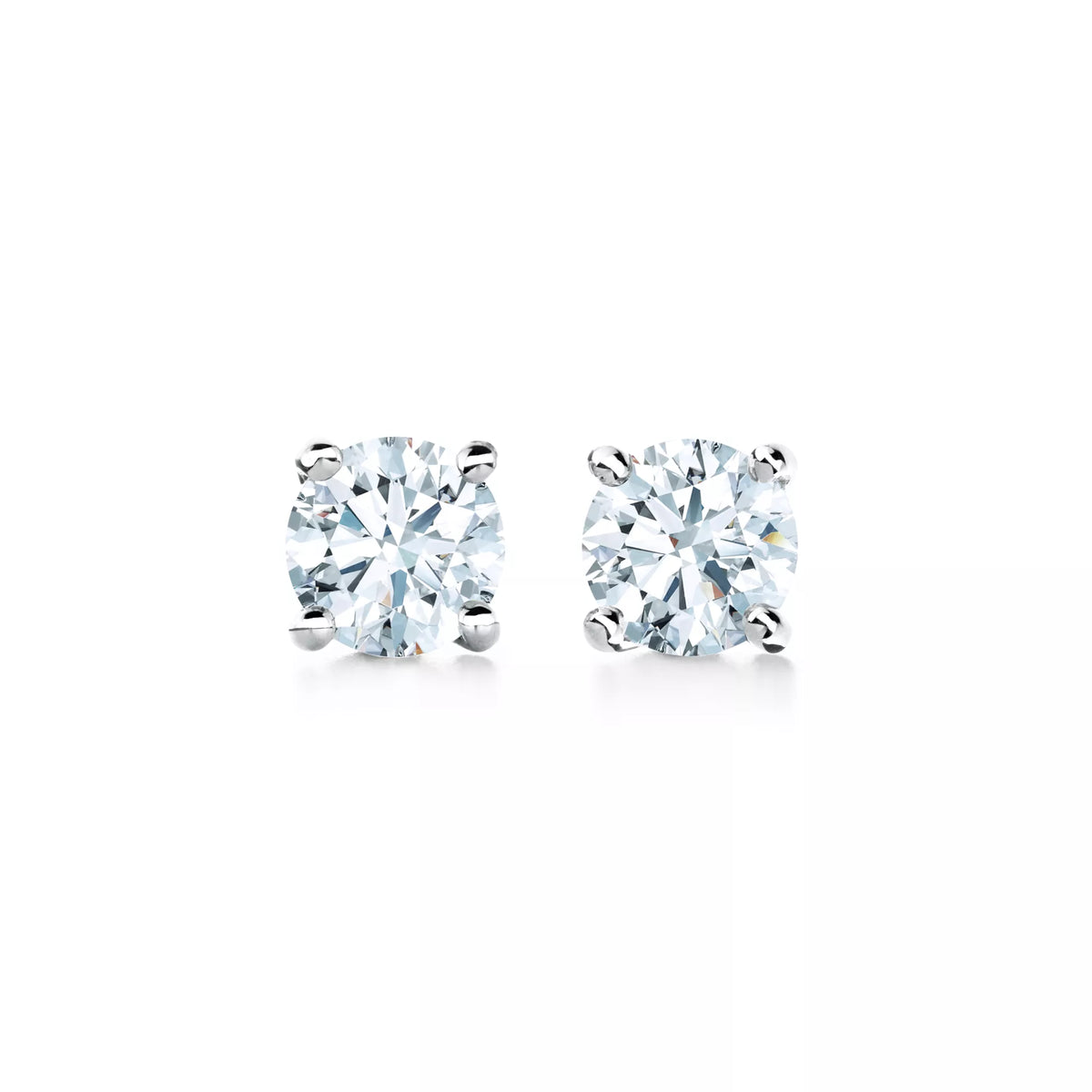 Carave Paris Classic Four Prong Round Solitaire Stud Earrings