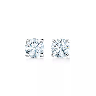 Carave Paris Classic Four Prong Round Solitaire Stud Earrings