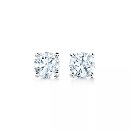 Carave Paris Classic Four Prong Round Solitaire Stud Earrings