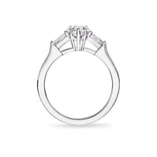 Carave Paris Pear Cut Diamond Three Stone Engagement Ring