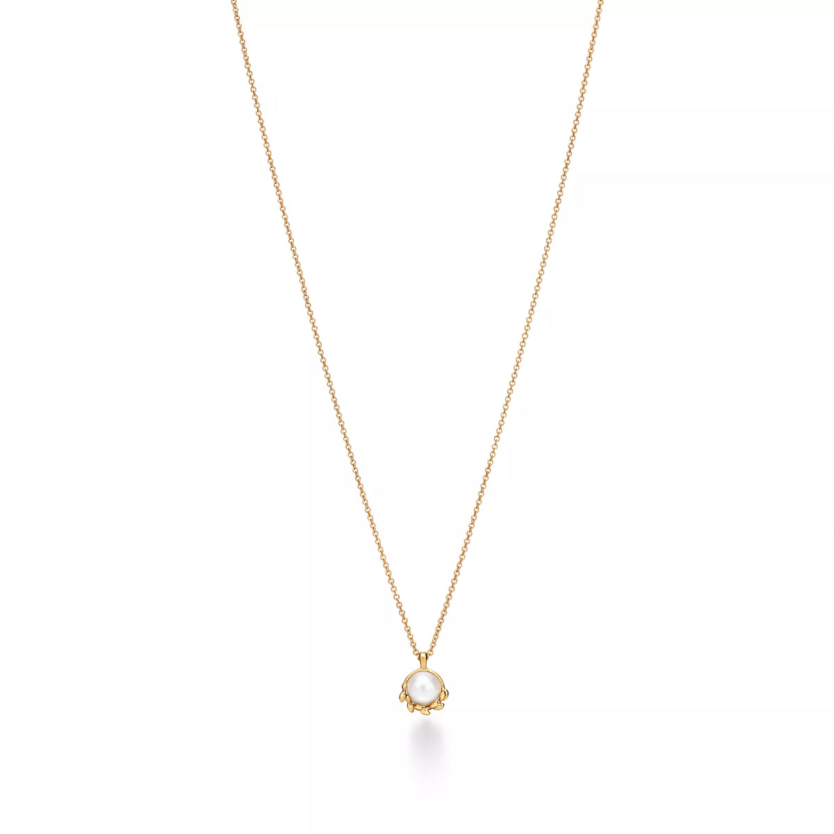 Carave Paris Round Moonstone Solitaire Pendant Necklace