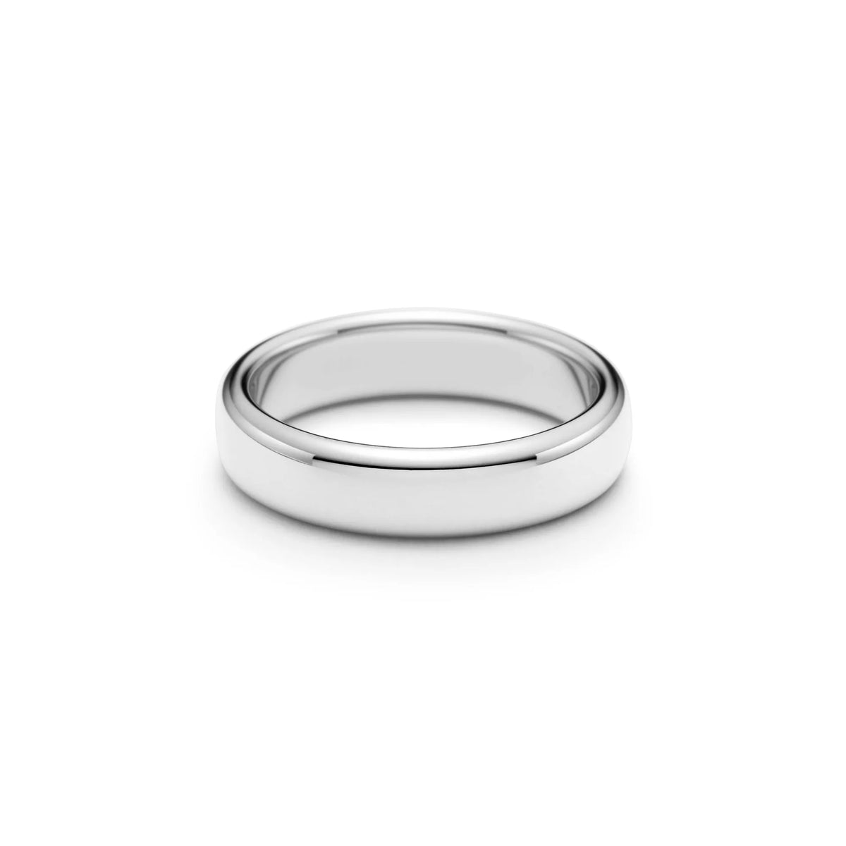 Carave Paris Classic Polished White Gold Wedding Band