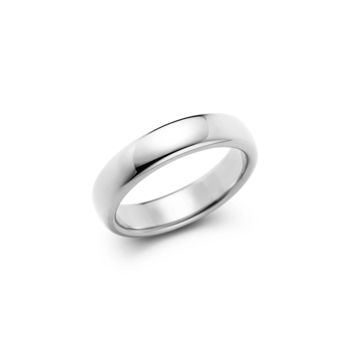 Carave Paris Classic Polished White Gold Wedding Band
