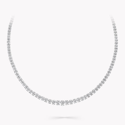 Carave Paris Classic Round Diamond Tennis Necklace