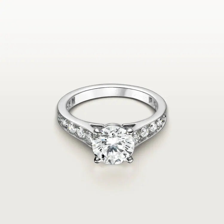 Carave Paris Double Floral Pear Cut Diamond Open Ring