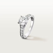 Carave Paris Double Floral Pear Cut Diamond Open Ring