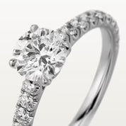 Carave Paris Double Floral Pear Cut Diamond Open Ring