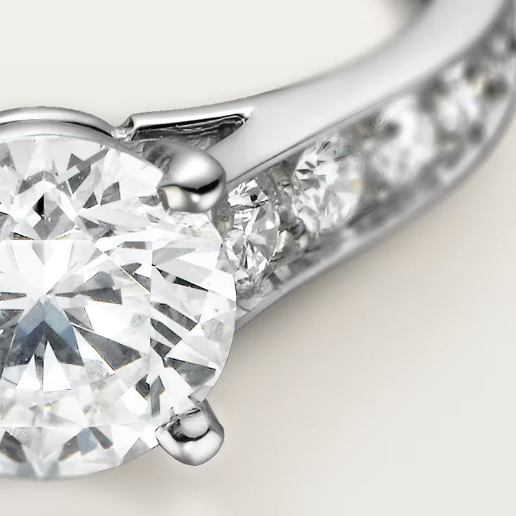 Carave Paris Double Floral Pear Cut Diamond Open Ring