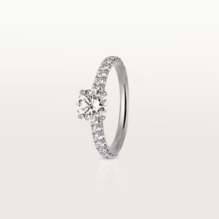 Carave Paris Double Floral Pear Cut Diamond Open Ring