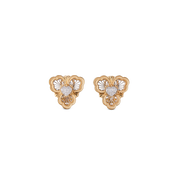 Carave Paris Cœur de Lumière Diamond Heart Stud Earrings