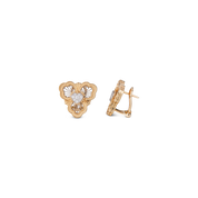 Carave Paris Cœur de Lumière Diamond Heart Stud Earrings