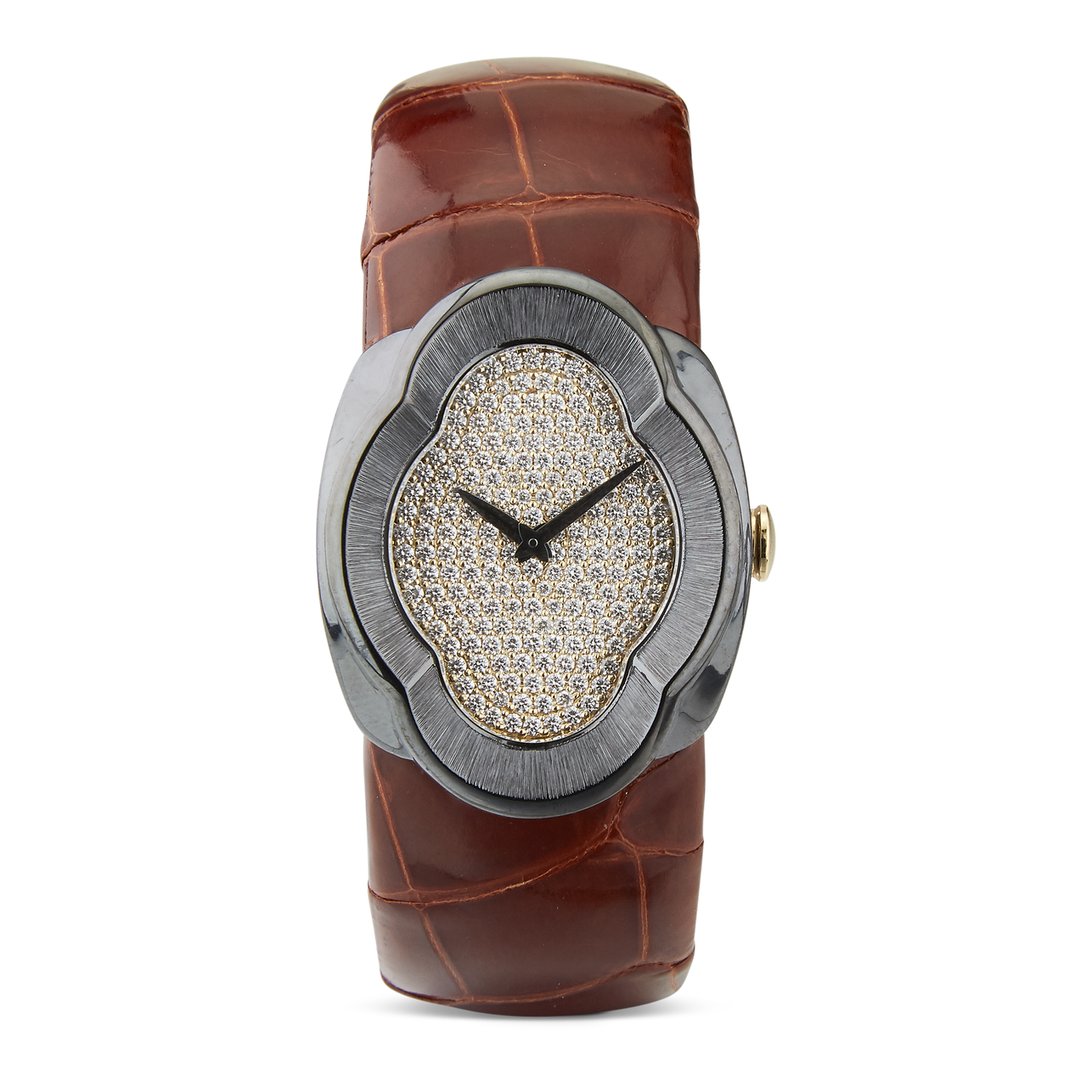 Carave Paris Cognac Luxe Diamond Watch