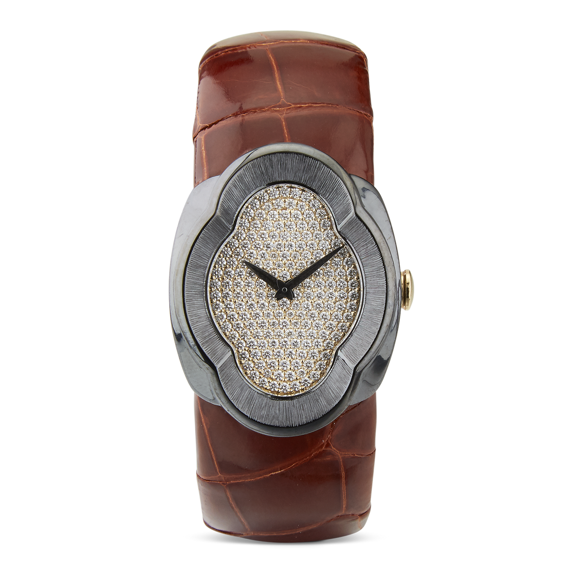 Carave Paris Cognac Luxe Diamond Watch