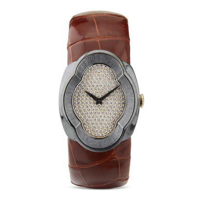 Carave Paris Cognac Luxe Diamond Watch