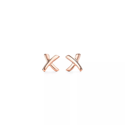 Carave Paris Crossed Ribbon Stud Earrings