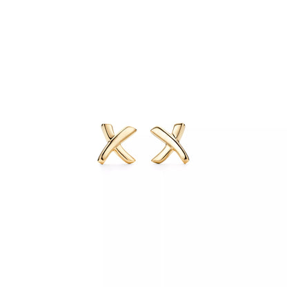Carave Paris Crossed Ribbon Stud Earrings