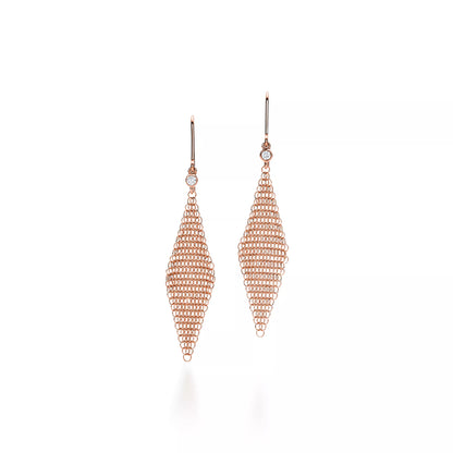 Carave Paris Crystal Mesh Chain Drop Earrings