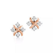 Carave Paris Crystal X Stud Earrings