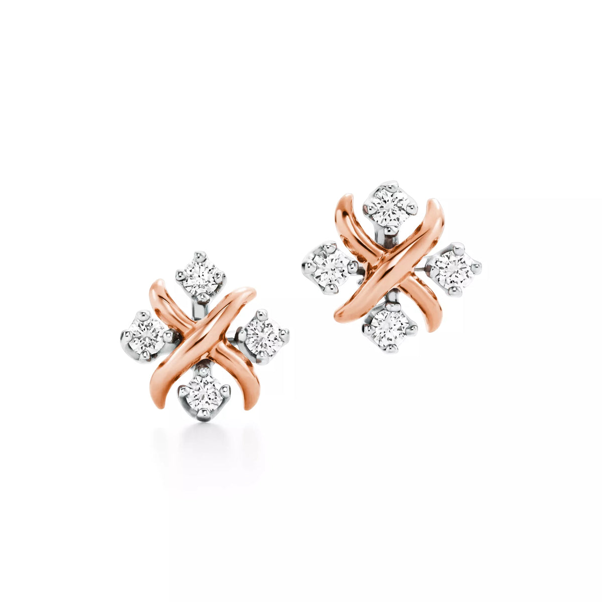 Carave Paris Crystal X Stud Earrings