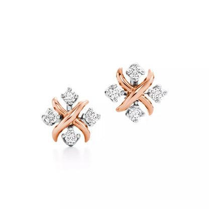 Carave Paris Crystal X Stud Earrings