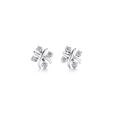 Carave Paris Crystal X Stud Earrings