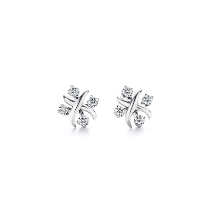Carave Paris Crystal X Stud Earrings