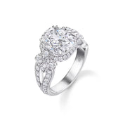 Carave Paris Cushion Halo Diamond Luxury Ring