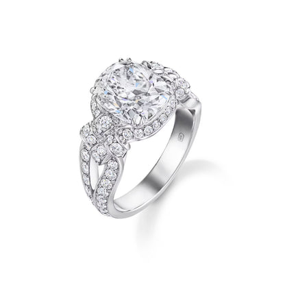 Carave Paris Cushion Halo Diamond Luxury Ring