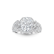 Carave Paris Cushion Halo Diamond Luxury Ring