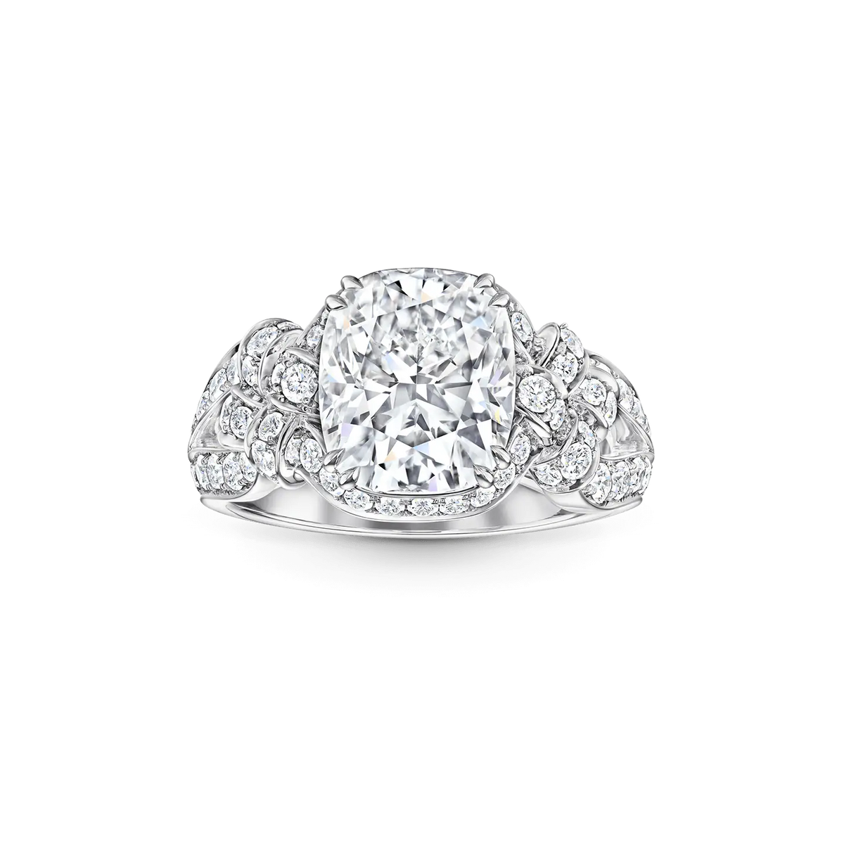Carave Paris Cushion Halo Diamond Luxury Ring