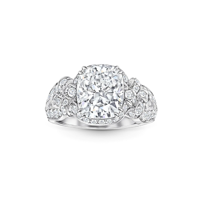 Carave Paris Cushion Halo Diamond Luxury Ring