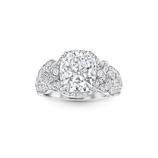 Carave Paris Cushion Halo Diamond Luxury Ring