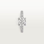 Carave Paris Cushion Solitaire Pavé Ring