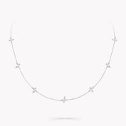 Carave Paris Delicate Butterfly Diamond Station Necklace