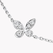 Carave Paris Delicate Butterfly Diamond Station Necklace