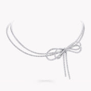 Carave Paris Diamond Bow Choker Necklace
