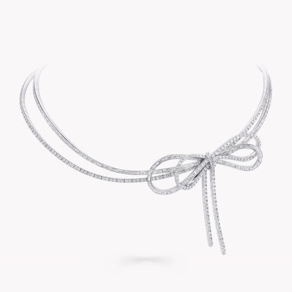 Carave Paris Diamond Bow Choker Necklace
