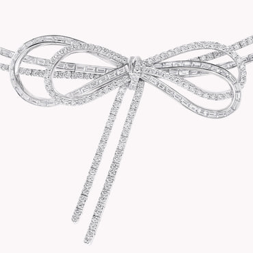 Carave Paris Diamond Bow Choker Necklace